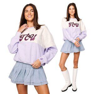 TCU Pastel Two Tone Sweatshirt